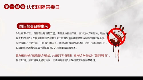 国际禁毒日珍爱生命远离毒品禁毒教育PPT课件禁毒日（禁毒）