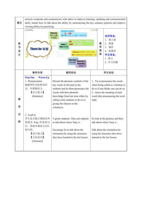 人教版英语七年级下册 Unit 8 Section A Grammar-3c表格式教学设计