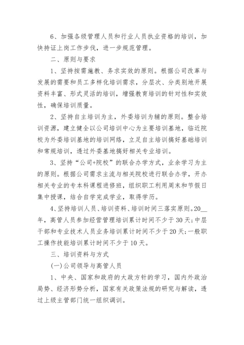 2023公司年度培训计划方案.docx