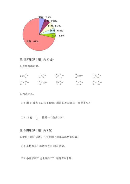 六年级上册数学期末测试卷及参考答案ab卷.docx