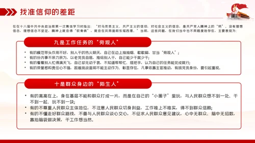 找准信仰的差距践行信仰的要求做合格共产党员PPT党课
