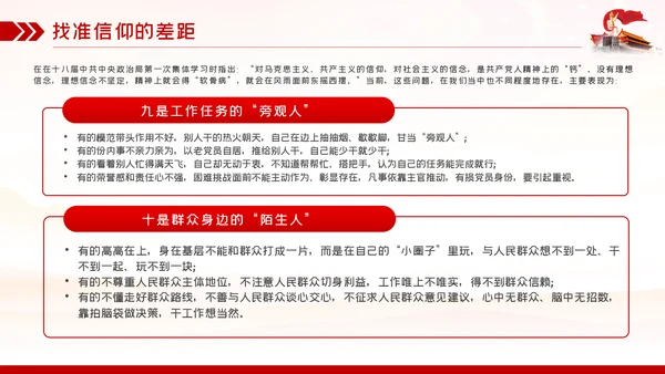 找准信仰的差距践行信仰的要求做合格共产党员PPT党课