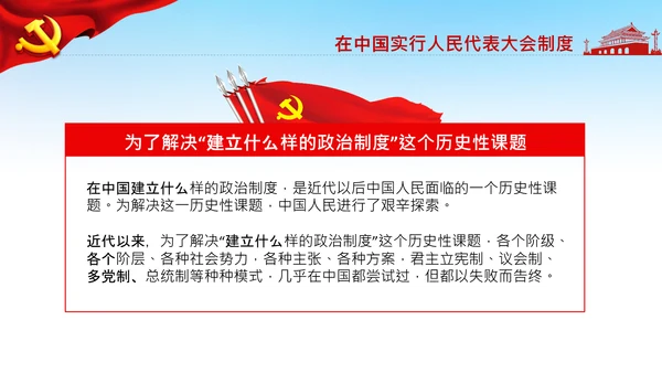 学习论中国共产党历史人民代表大会制度PPT