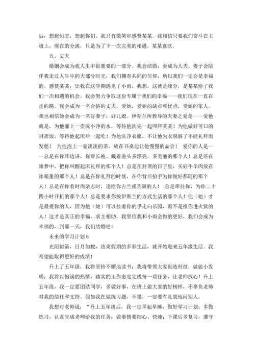 未来的学习计划.docx