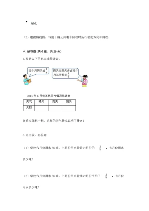 人教版六年级上册数学期中测试卷（全国通用）.docx