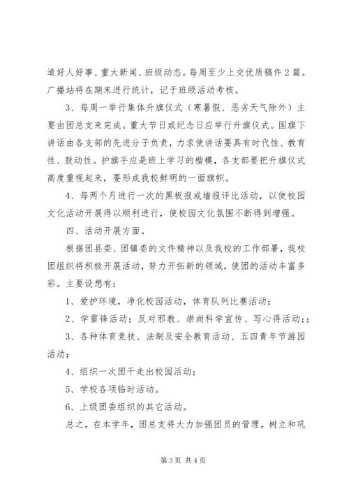 年度团总支工作计划.docx
