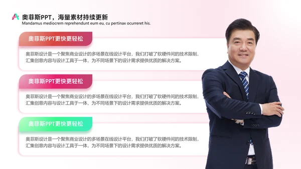 商务风通用红色扁平咨询报告PPT套装