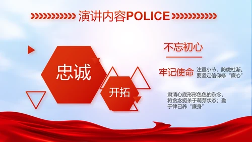公安心向党护航新征程工作总结PPT