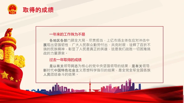 全国两会政府工作报告要点解读PPT