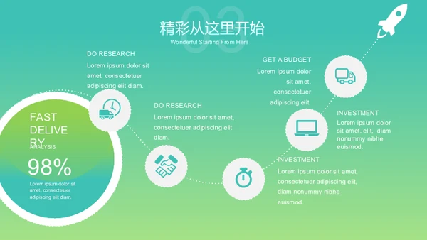 活越的色彩通用PPT演示模板