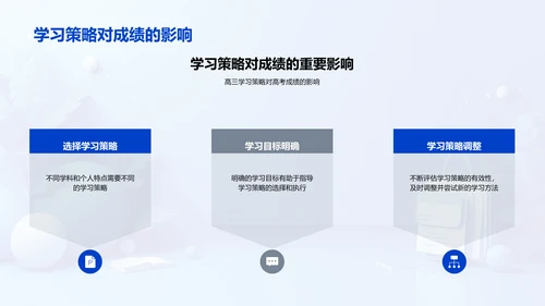 高三学习策略报告PPT模板