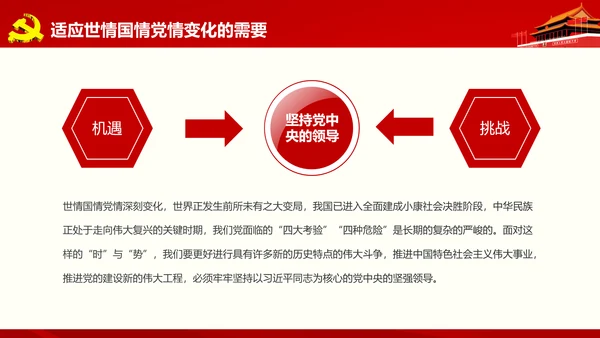微党课军民融合维护核心听党指挥PPT模板