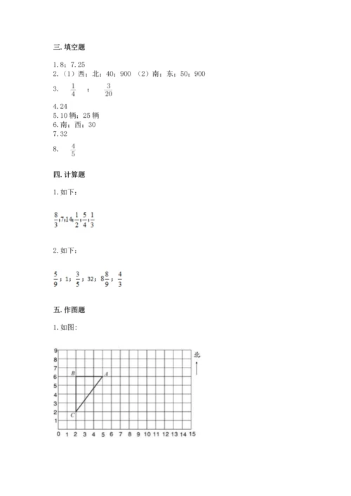 人教版六年级上册数学 期中测试卷【网校专用】.docx