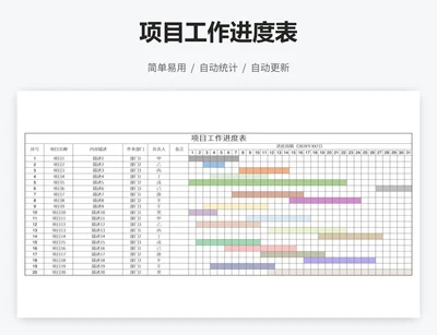 项目工作进度表