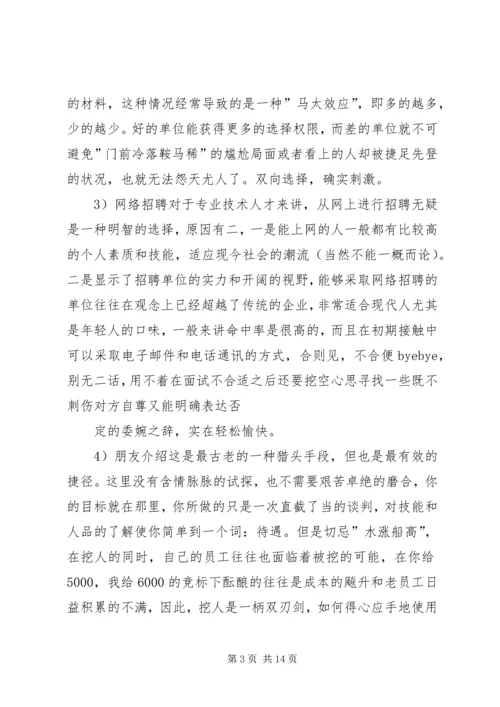 人力资源管理工作心得体会两篇.docx