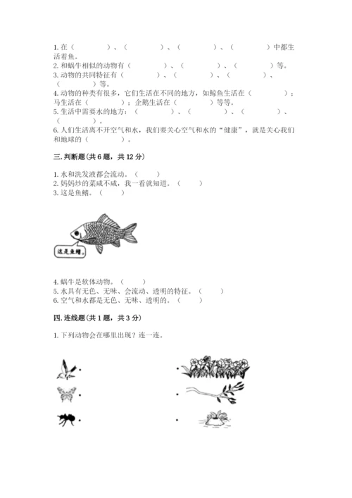 教科版小学科学一年级下册期末测试卷附参考答案【预热题】.docx