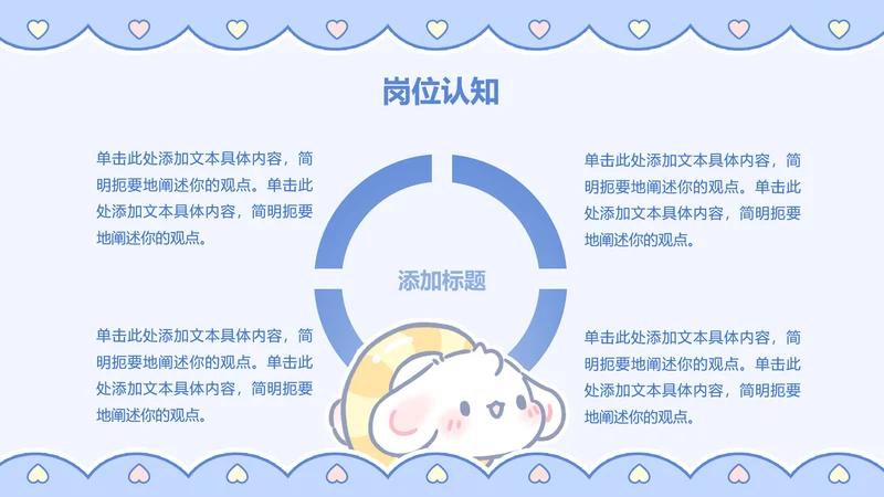 正文页-卡通风眠眠兔岗位认知PPT单页