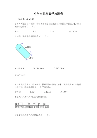 小学毕业班数学检测卷带答案（培优a卷）.docx