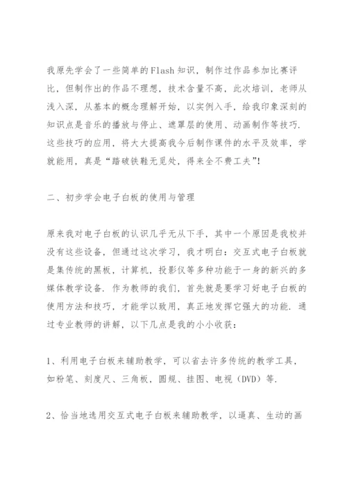 教师信息化能力培训心得体会.docx