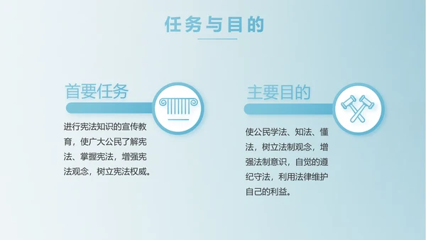 蓝色中国风法律法学讲堂PPT动态模板