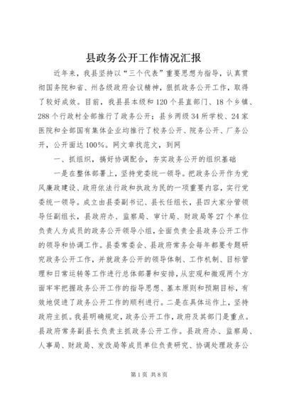 县政务公开工作情况汇报.docx