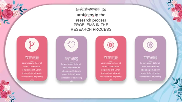 女生花卉毕业论文答辩通用PPT模板下载