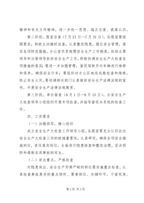 人防办安全生产检查实施方案.docx