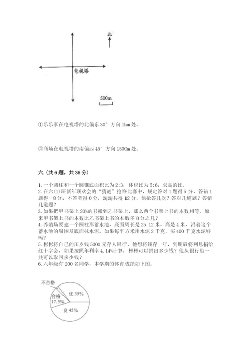 小学六年级数学摸底考试题及完整答案（有一套）.docx