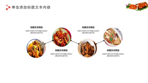 餐饮美食主题餐厅宣传美食介绍PPT模板