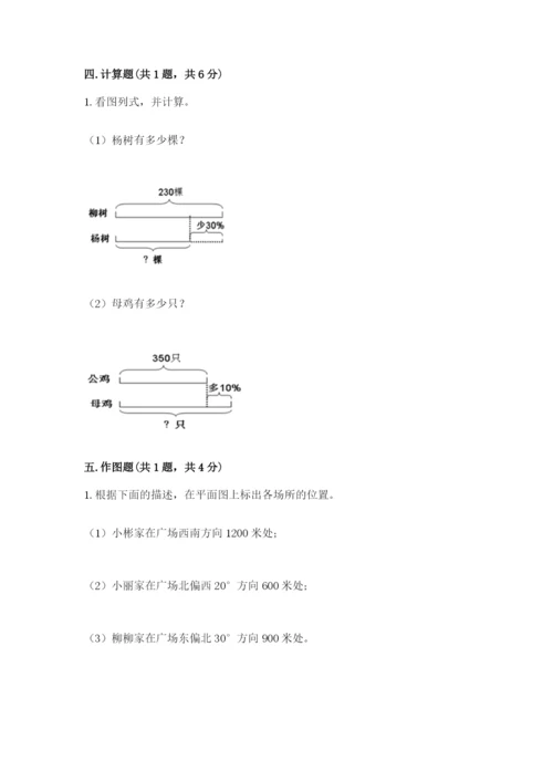 小学数学六年级上册期末考试试卷及答案（网校专用）.docx