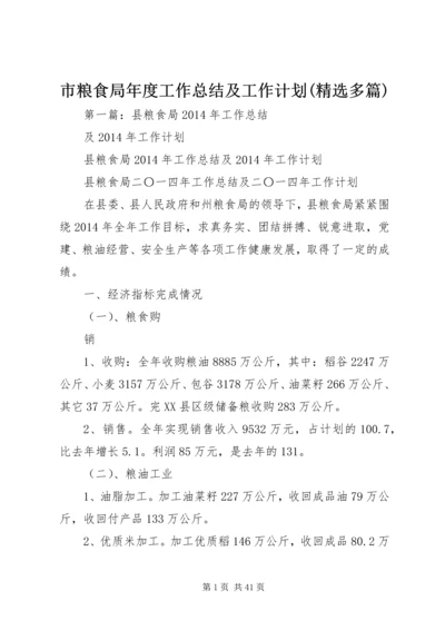市粮食局年度工作总结及工作计划(精选多篇).docx