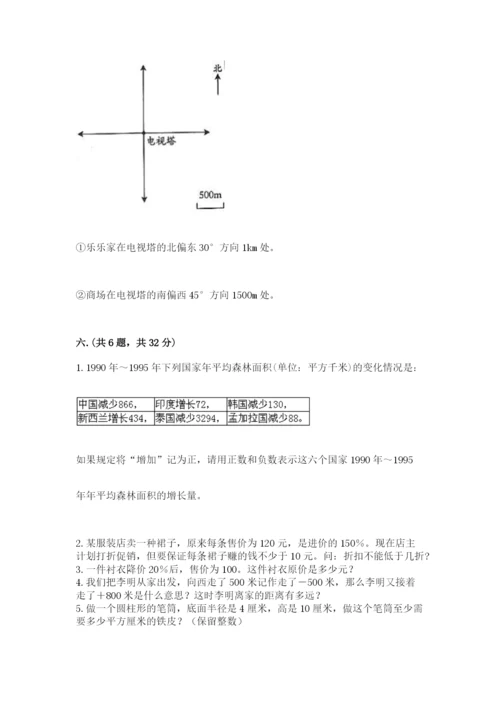 海南省【小升初】2023年小升初数学试卷【夺分金卷】.docx