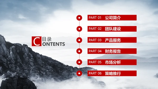 领航未来霸气龙图腾企业策划通用PPT模板