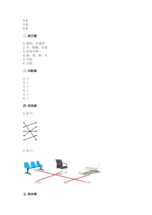 教科版小学二年级上册科学期末测试卷（a卷）.docx