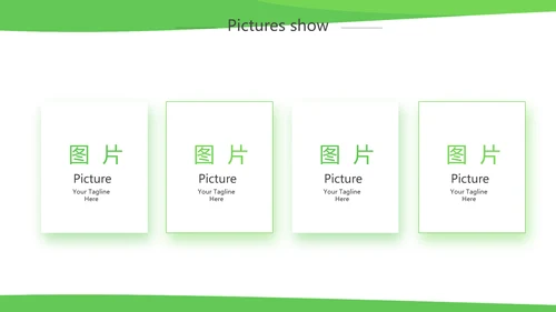 绿色简约银行工作汇报动态PPT模板