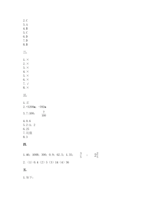 苏教版数学六年级下册试题期末模拟检测卷（重点）.docx