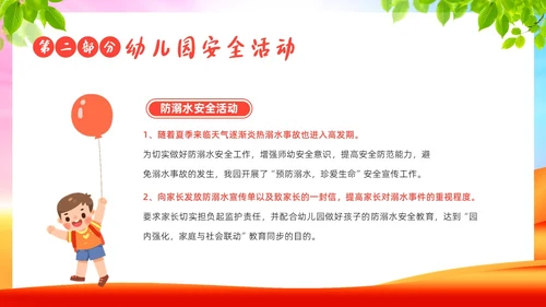 6月幼儿园安全生产月工作总结活动总结汇报PPT课件
