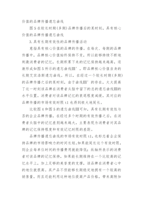 遗忘曲线研究核心价值品牌满足消费论文.docx