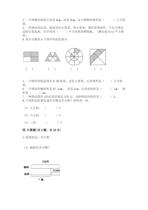 苏教版六年级下册数学期中测试卷（完整版）.docx