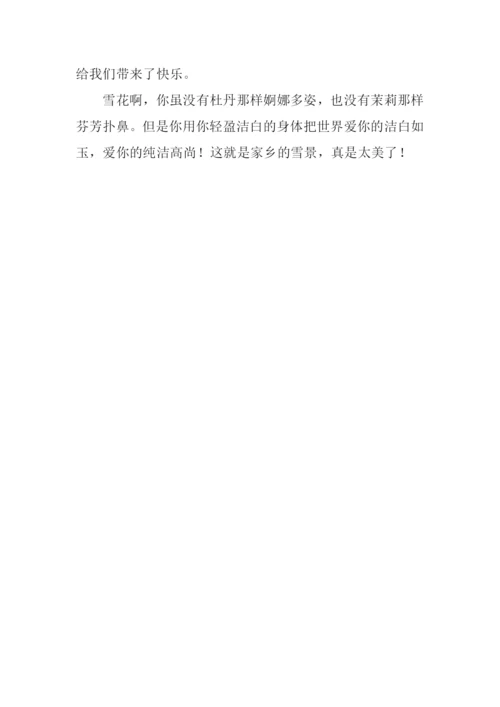 最吸引我的雪景作文600字.docx