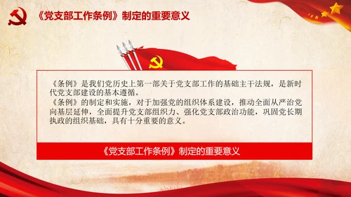 中国共产党支部工作条例学习解读党课PPT