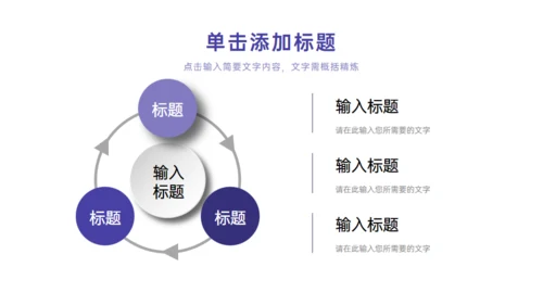 紫色季度工作总结项目汇报通用PPT模板