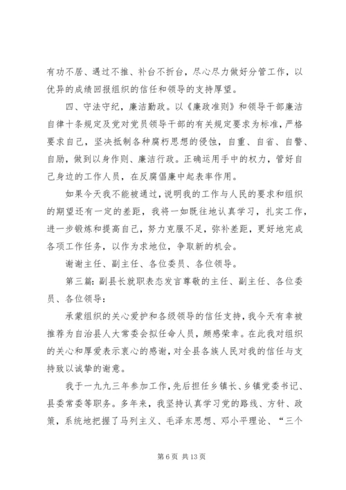 副县长就职表态发言 (2).docx