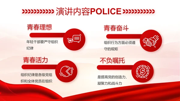 红色大气公安人民警察工作总结汇报动态PPT