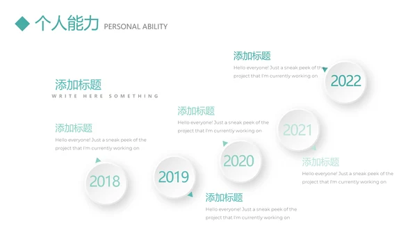 文艺小清新个人简历自我介绍动态PPT模板