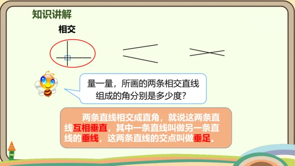 人教版数学四年级上册5.1 平行与垂直课件(共20张PPT)