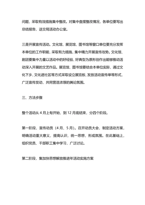 加快思想解放推进年活动实施方案.docx