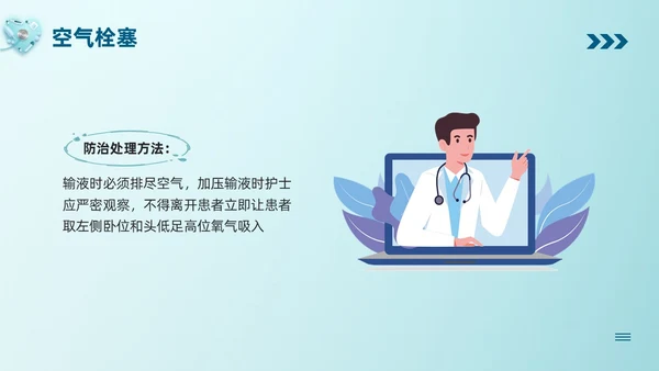 蓝色卡通静脉输液培训PPT模板宣传PPT动态PPT