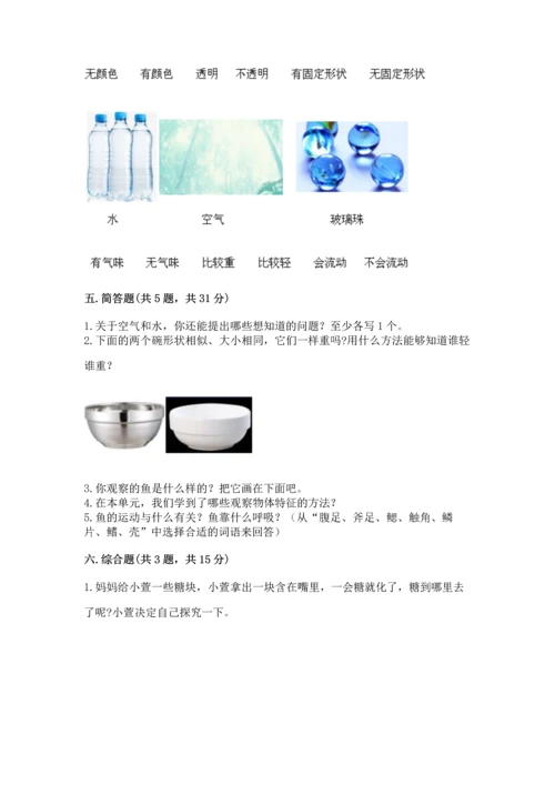 教科版一年级下册科学期末测试卷【新题速递】.docx