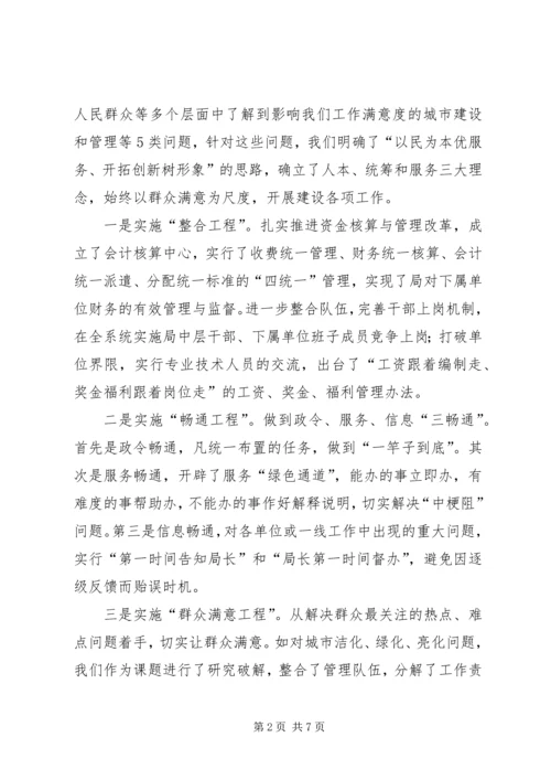 县建设局树行业形象让群众满意工作经验.docx